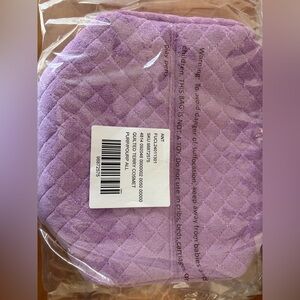 Anthropology-Quilted Purple Cosmetic Bag
